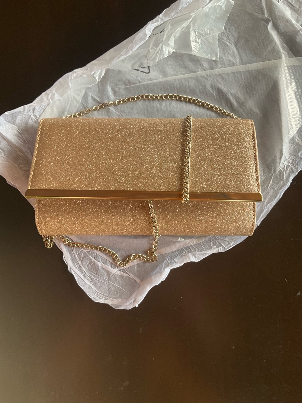 Lipsy London Glitter Clutch